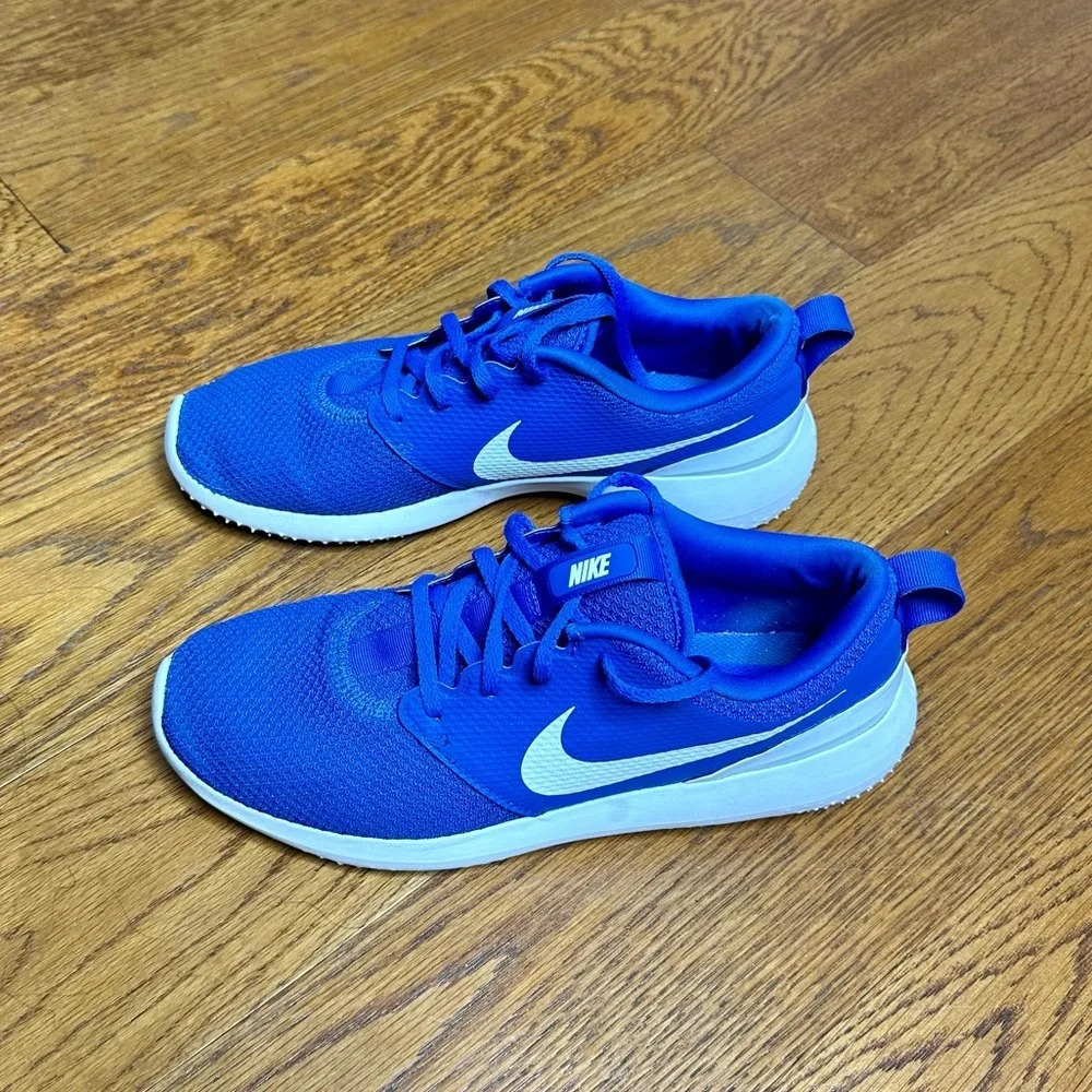 Mens Blue Nike Rosche Golf Shoes - Picture 5 of 11